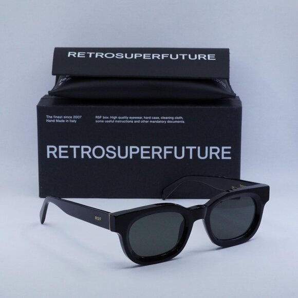 Final Price! RetroSuperFuture SEMPRE BLACK DEJ Sunglasses - Picture 8 of 9